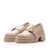 Pantofi casual damă din piele naturală,Leofex - Mostră Miha  Taupe Box