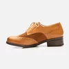 Pantofi casual dama, Oxford din piele naturala, Leofex - 012 Camel Box Velur