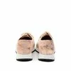 Pantofi casual dama cu siret pana in varf din piele naturala, Leofex- 194-2 Nude box sidefat