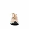 Pantofi casual dama cu siret pana in varf din piele naturala, Leofex- 194-2 Nude box sidefat