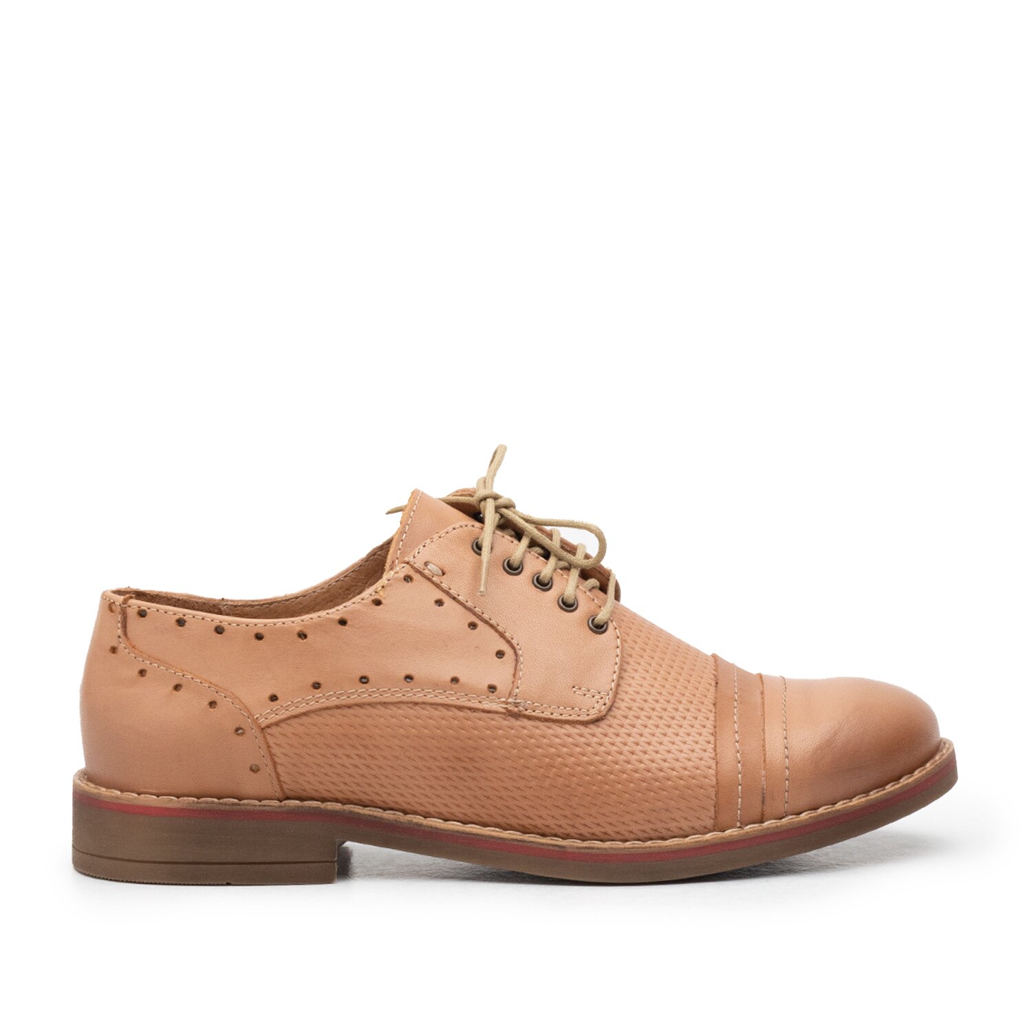 Pantofi casual dama din piele naturala, Leofex - 094 Cappuccino