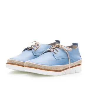 Pantofi damă din piele naturală, Leofex- 139-1 Albastru Box