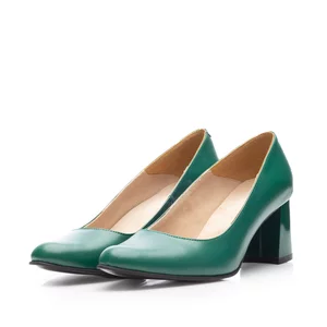 Pantofi damă eleganți din piele naturală - 824 Verde Box