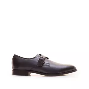 Pantofi eleganți bărbați cu cataramă din piele naturală, Leofex - 654 Blue Box