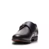 Pantofi eleganți bărbați cu catarame din piele naturală, Leofex - 654 Negru Box