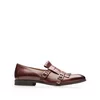 Pantofi  eleganti barbati, cu franjuri din piele naturala, Leofex - 586 visiniu box