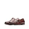 Pantofi  eleganti barbati, cu franjuri din piele naturala, Leofex - 586 visiniu box