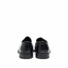 Pantofi eleganti barbati din piele naturala cu varf patrat, Leofex - 608 negru