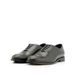 Pantofi eleganti barbati din piele naturala,Leofex - 112-2 Negru box