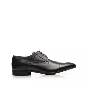 Pantofi eleganti barbati din piele naturala,Leofex - 113 negru box