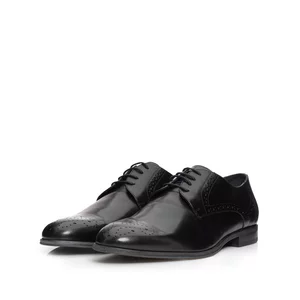 Pantofi eleganti barbati din piele naturala Leofex -512 P Negru Box