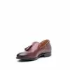 Pantofi eleganti barbati din piele naturala, Leofex - 515 Visiniu Box
