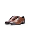 Pantofi eleganţi bărbaţi din piele naturală, Leofex - 526 Cognac Box