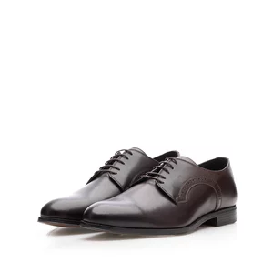 Pantofi eleganţi bărbaţi din piele naturală, Leofex - 535 Mogano Box