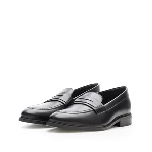 Pantofi eleganți bărbați din piele naturală, Leofex - 551 Negru Box