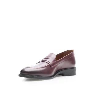 Pantofi eleganți bărbați din piele naturală, Leofex - 551 Vișiniu Box