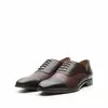 Pantofi eleganți bărbați din piele naturală, Leofex - 579 Mogano Box