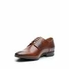 Pantofi eleganți bărbați din piele naturală, Leofex - 622-1 Cognac box