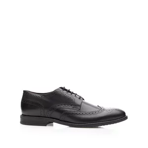 Pantofi eleganţi bărbaţi din piele naturală, Leofex - 655-1 Negru Box