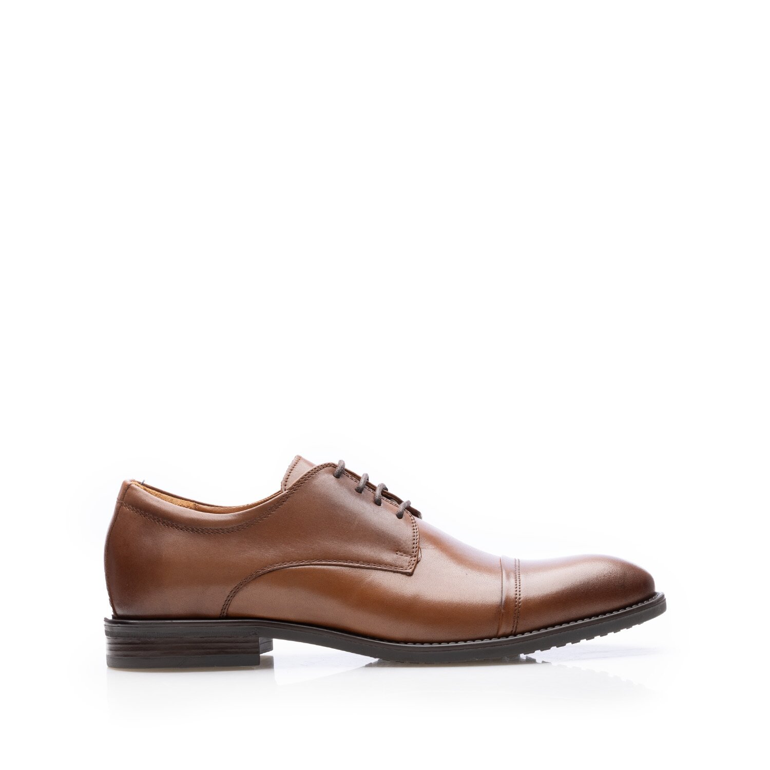 Pantofi eleganți bărbați din piele naturală Leofex - 665 Cognac Box