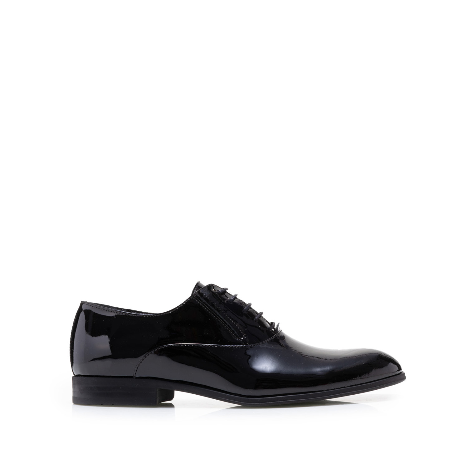 Pantofi eleganți bărbați din piele naturală, Leofex - 669 Negru Lac