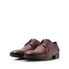 Pantofi eleganți bărbați din piele naturală, Leofex - 743* Red Wood Box