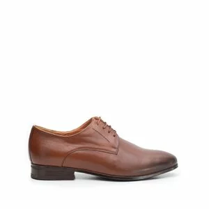 Pantofi eleganti barbati din piele naturala,Leofex - 831 cognac box