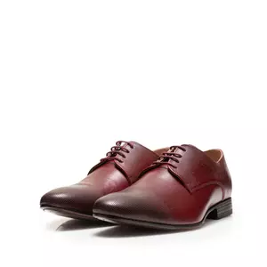 Pantofi eleganti barbati din piele naturala,Leofex - 885 Visiniu Box
