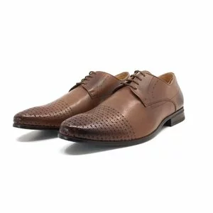 Pantofi eleganti  barbati din piele naturala, Leofex - 888 cognac box