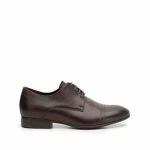 Pantofi eleganti barbati din piele naturala,Leofex - 896 Mogano box
