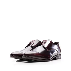 Pantofi eleganţi bărbaţi din piele naturală, Leofex - 898 Vișiniu Florantic