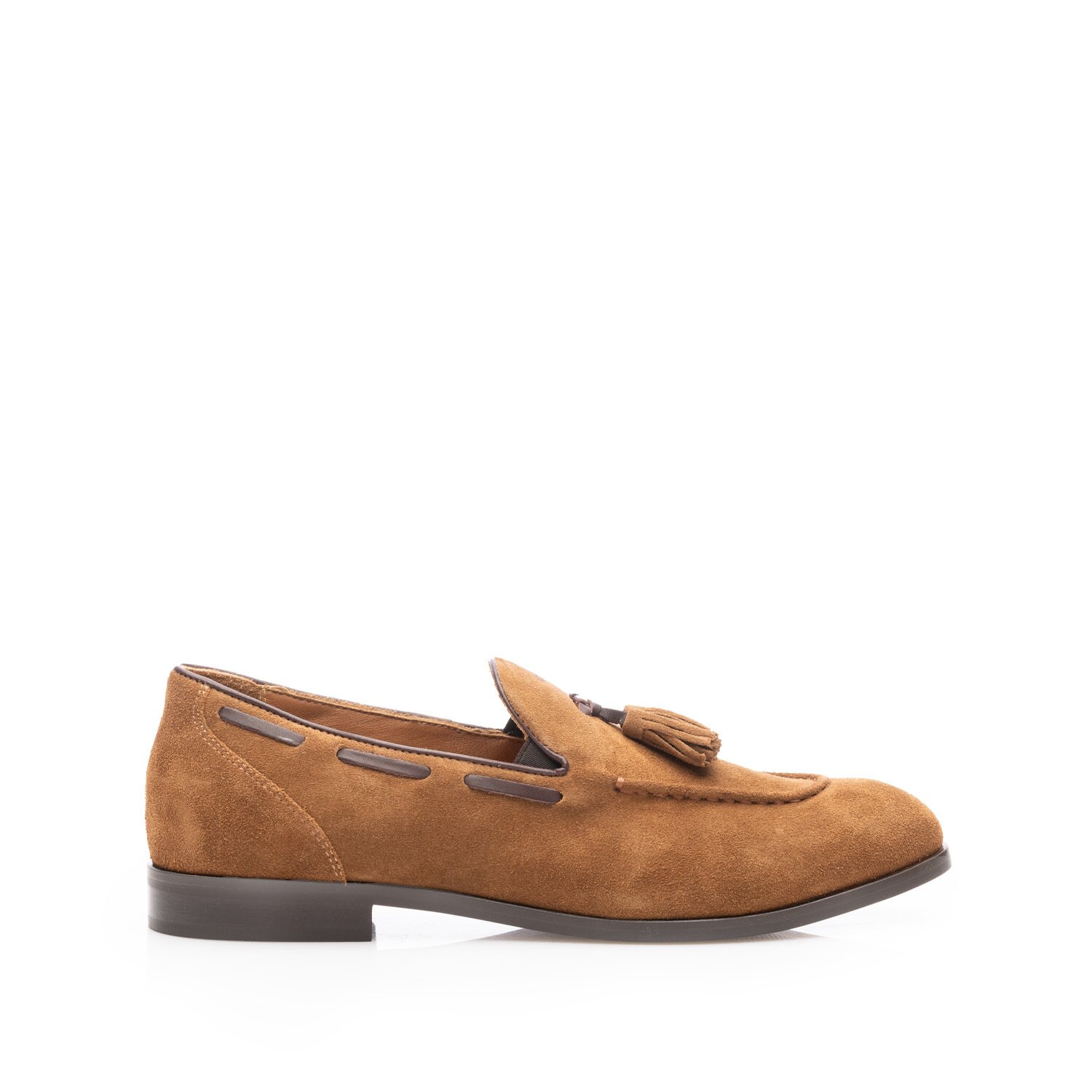 Poze Pantofi eleganți bărbați din piele naturală, Leofex - 922-1 Camel velur