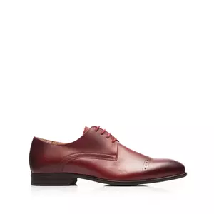 Pantofi eleganti barbati din piele naturala, Leofex- 931 Visiniu box