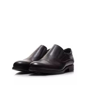 Pantofi eleganti barbati din piele naturala, Leofex - 970 Negru Box
