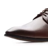 Pantofi eleganţi bărbaţi din piele naturală, Leofex - 987 Cognac Box