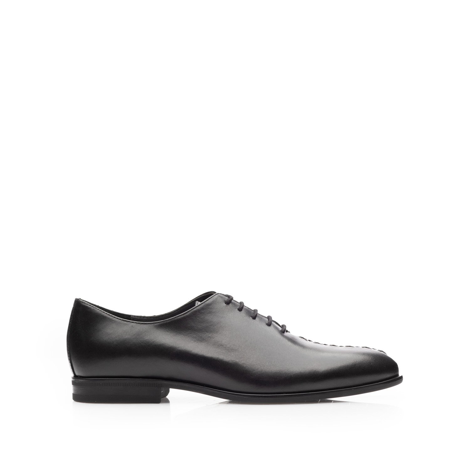 Pantofi eleganți bărbați din piele naturală, Leofex - Mostră 976 Negru Box