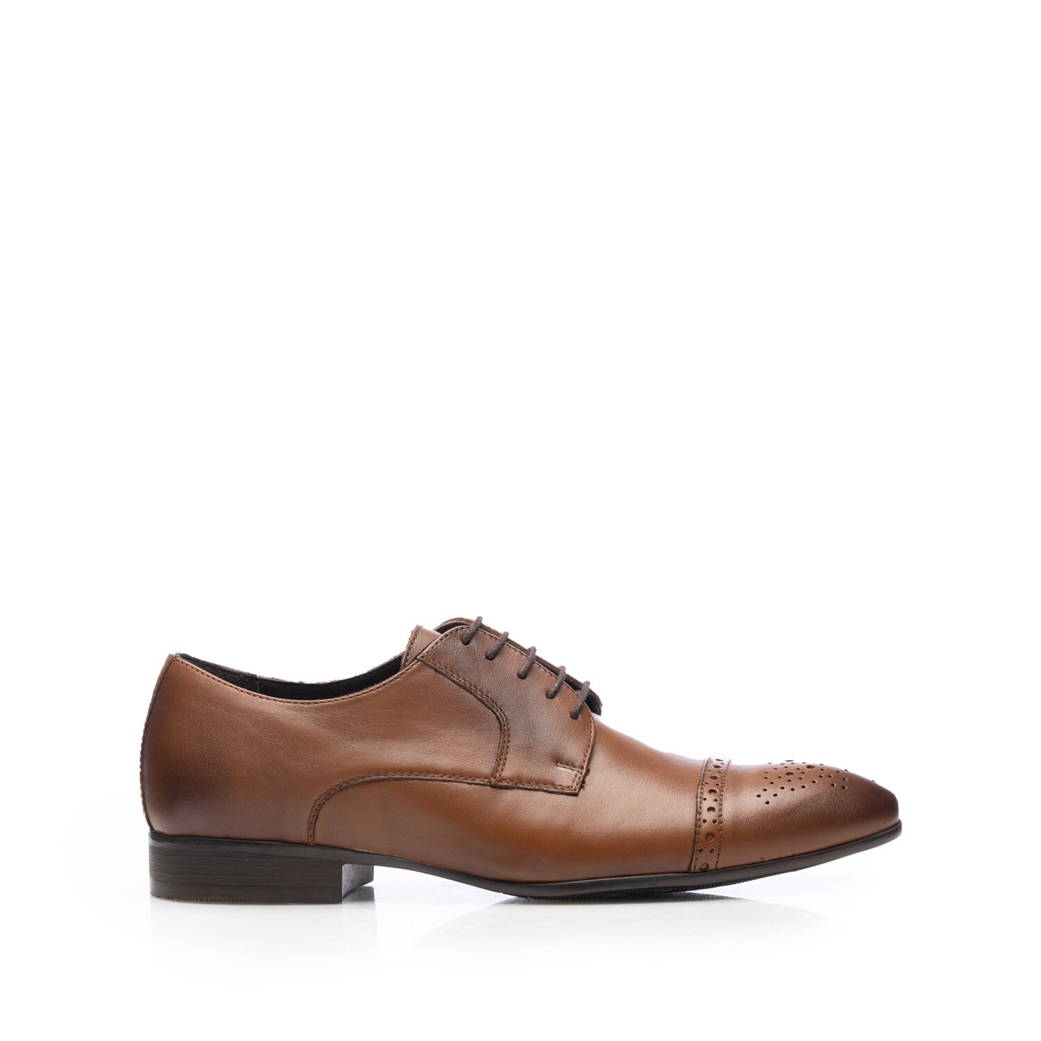 Pantofi eleganti barbati din piele naturala,Leofex - Mostră Marcel Cognac Box