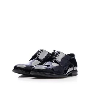 Pantofi eleganţi copii din piele naturală, Leofex - 898 C Negru Lac