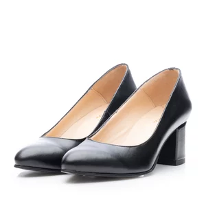 Pantofi eleganți damă din piele naturală - 184 Negru Box