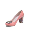 Pantofi eleganți damă din piele naturală - 187 Coral Box