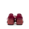 Pantofi eleganți damă din piele naturală - 1996-1 Vișiniu Box