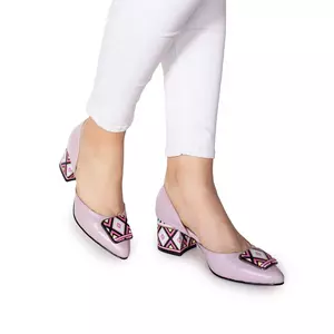 Pantofi eleganți damă din piele naturală - 21119 Lila Box