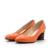 Pantofi eleganți damă din piele naturală - 21169 Orange Box