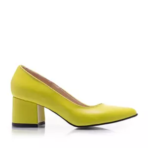 Pantofi eleganți damă din piele naturală - 2281 Verde Chartreuse Box