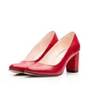 Pantofi eleganți damă din piele naturală - 23336 Roșu Box