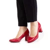 Pantofi eleganți damă din piele naturală - 23336 Roșu Box