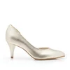 Pantofi eleganți damă din piele naturală - 2462 Auriu Box