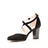 Pantofi eleganți damă din piele naturală - 27336 Negru Velur