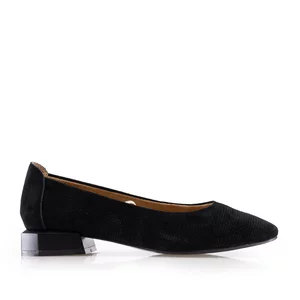 Pantofi eleganți damă din piele naturală - 3506 Negru Nabuc