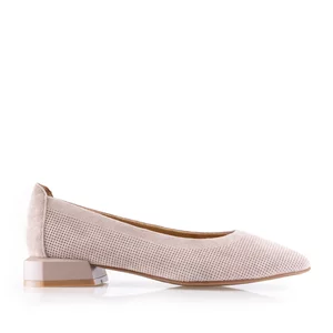 Pantofi eleganți damă din piele naturală - 3506 Taupe Nabuc